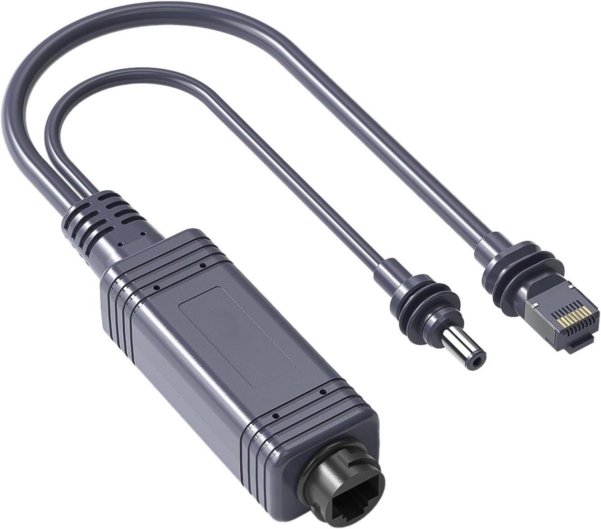 Gigabit Poe Splitter - Ethernet Poe Adapter - Netwerkapparaten Uitbreiden - 100W Vermogensuitgang - 100m Bereik - Zwart