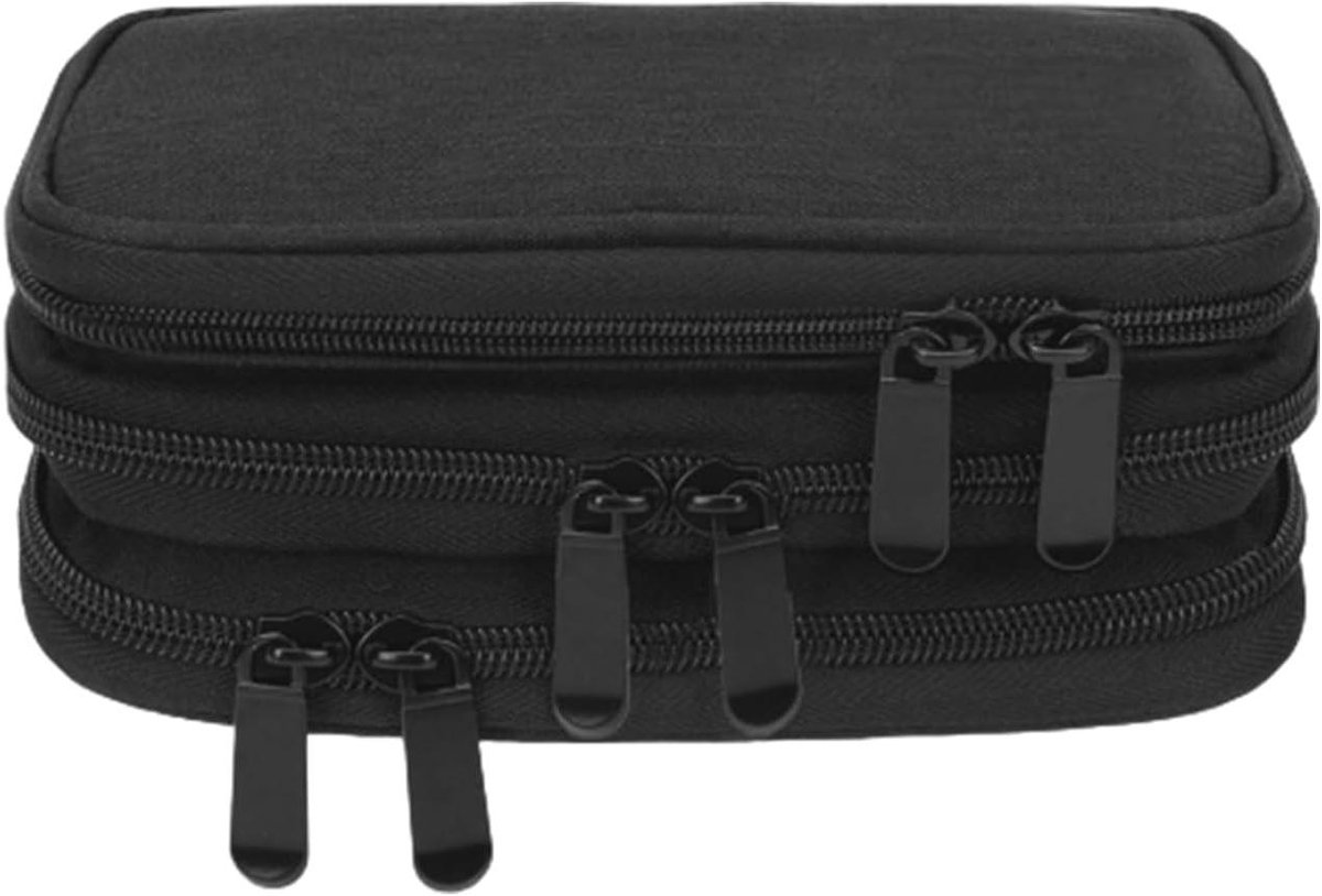 USB Stick Opbergdoos - Flashdrive Houder - Data Organiseren - 30 Sleuven - 19x5x10cm - Zwart