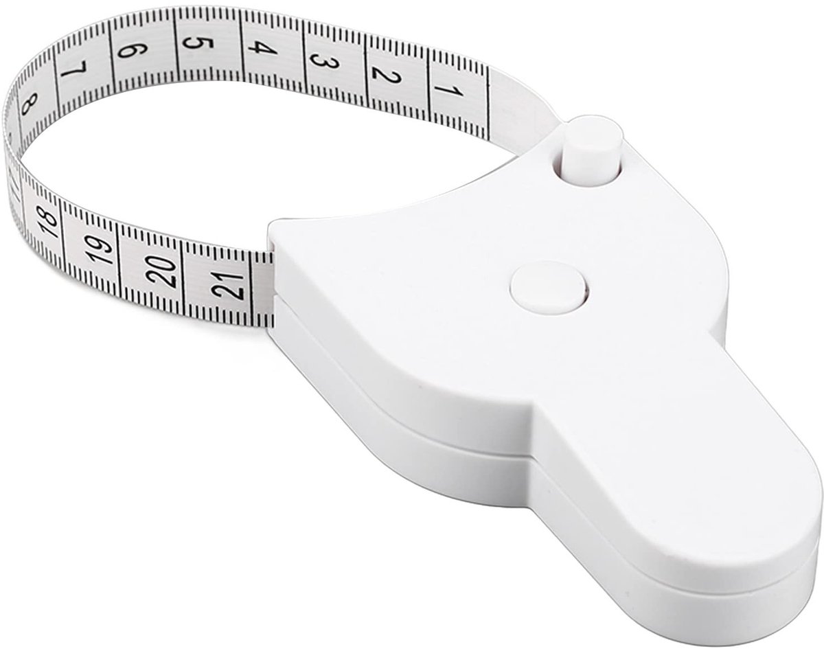 Dailygoods- Meetlint Dubbele Schaal - Intrekbaar Meetinstrument - Lichaamsomtrek - Naaien - Slijtvast - Automatische Terugtrekking - Lichamelijke Meetinstrument