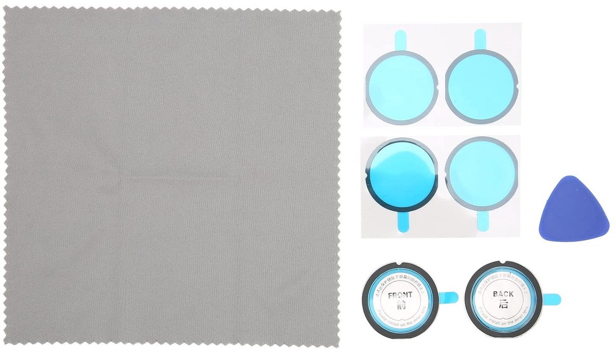 Dailygoods- Lensbeschermer Perfecte Pasvorm - Dubbele Lensbeschermer - Krasbestendig - Optisch Glas - Plakkerig Ontwerp - Volledige Bescherming - Lenskap