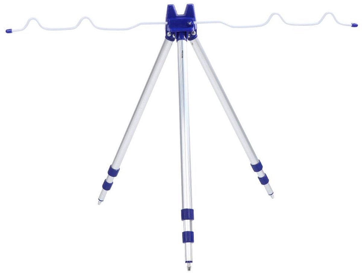 Dailygoods- Hengelstandbeugel Verstelbaar - Hengelsteun Boot - Hengelsteun Feeder - Draagbaar Statief - Aluminium - Geschikt voor 5 Hengels
