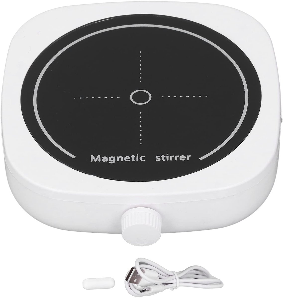 Dailygoods- Vloeistofmixer Geruisloze Werking - Draagbare Roerder - Mini Laboratorium - Multifunctioneel Gebruik - Tot 1 L - Ruimtebesparend - Magneetroerder