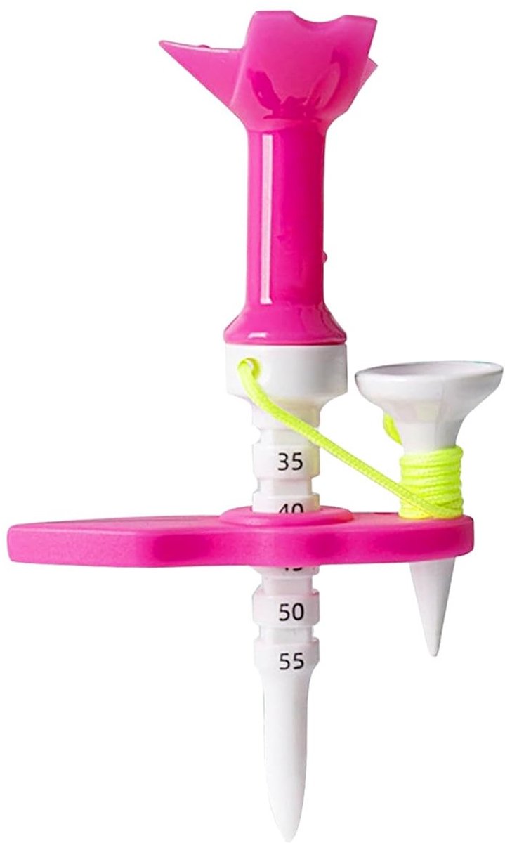 Dailygoods- Golf Tee - Hoogte verstelbaar - Dubbele nagels - Vermindert wrijving - Antivliegfunctie - Hoogwaardig siliconen materiaal