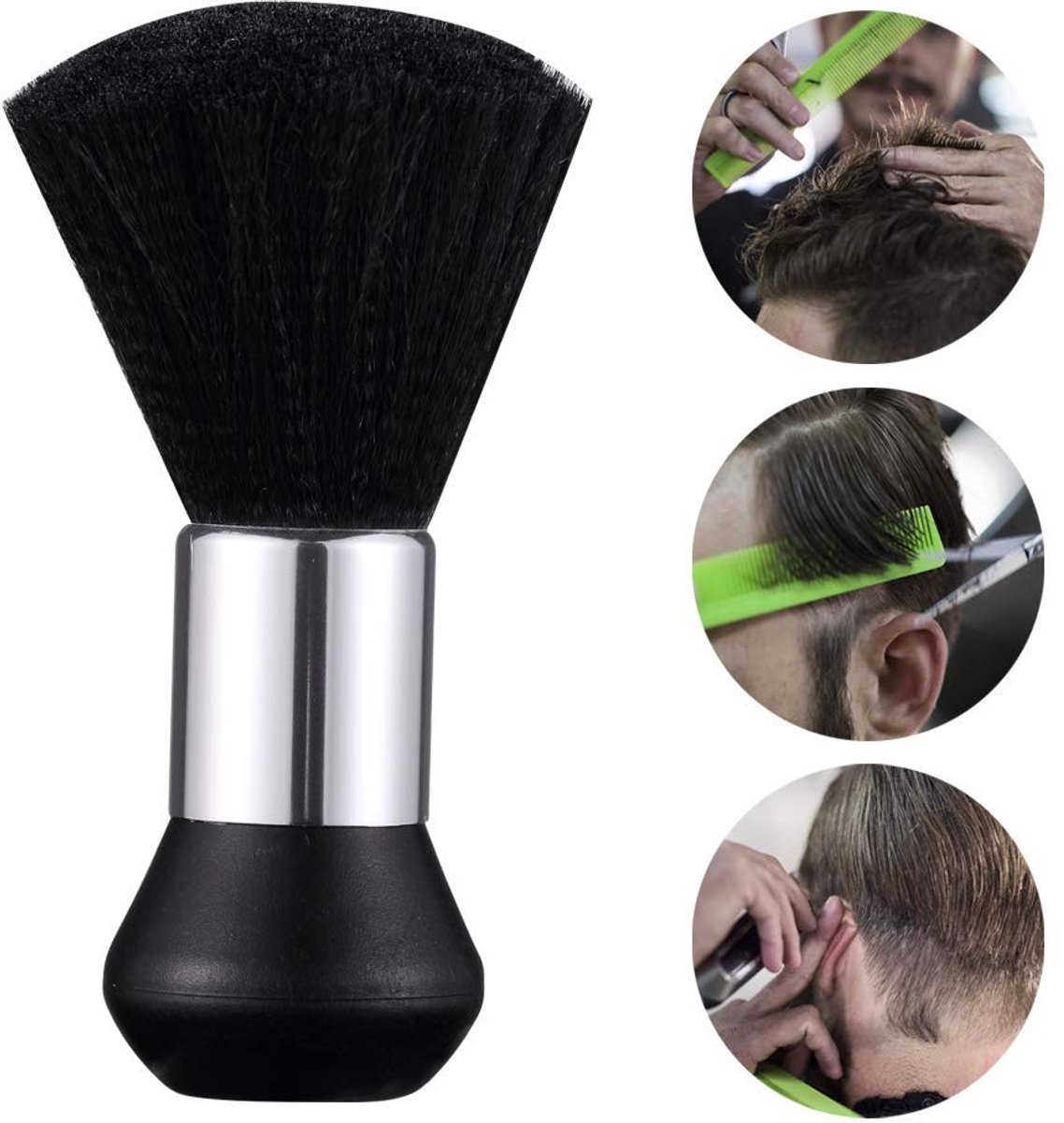 Dailygoods- Nekborstel Antistatisch - Kappersmantel - Ergonomisch Handvat - Zachte Vezels - Verwijdert Haren Snel - Comfortabel Gebruik - Haarborstel