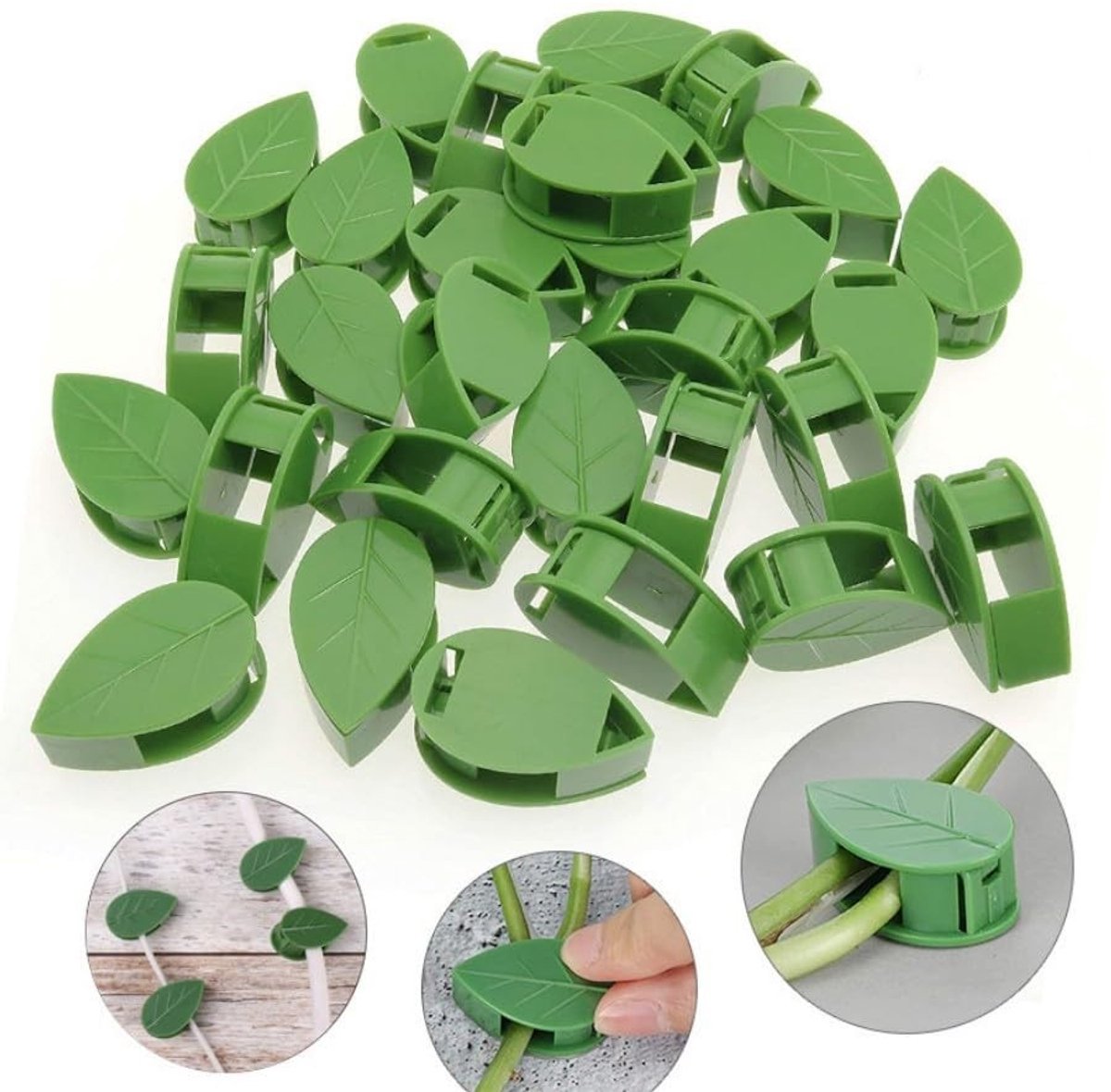 Dailygoods- Plant Clips 50 Stuks - Muurhouder - Plantensteunen - Draden/Kabels Organizer - Lichtgewicht - Duurzaam PP Materiaal
