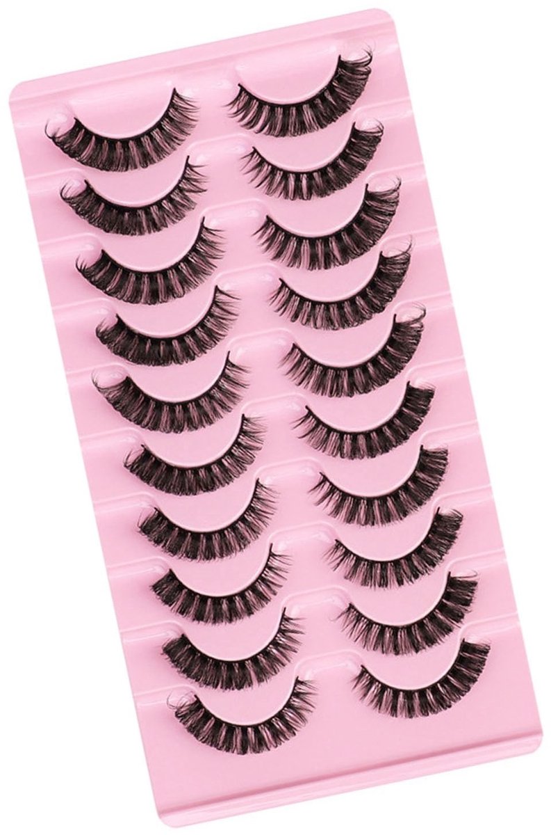 Eyelash Clusters - 10 Pairs Valse Wimpers Zwart - 6 Stijlen Voor Beginners