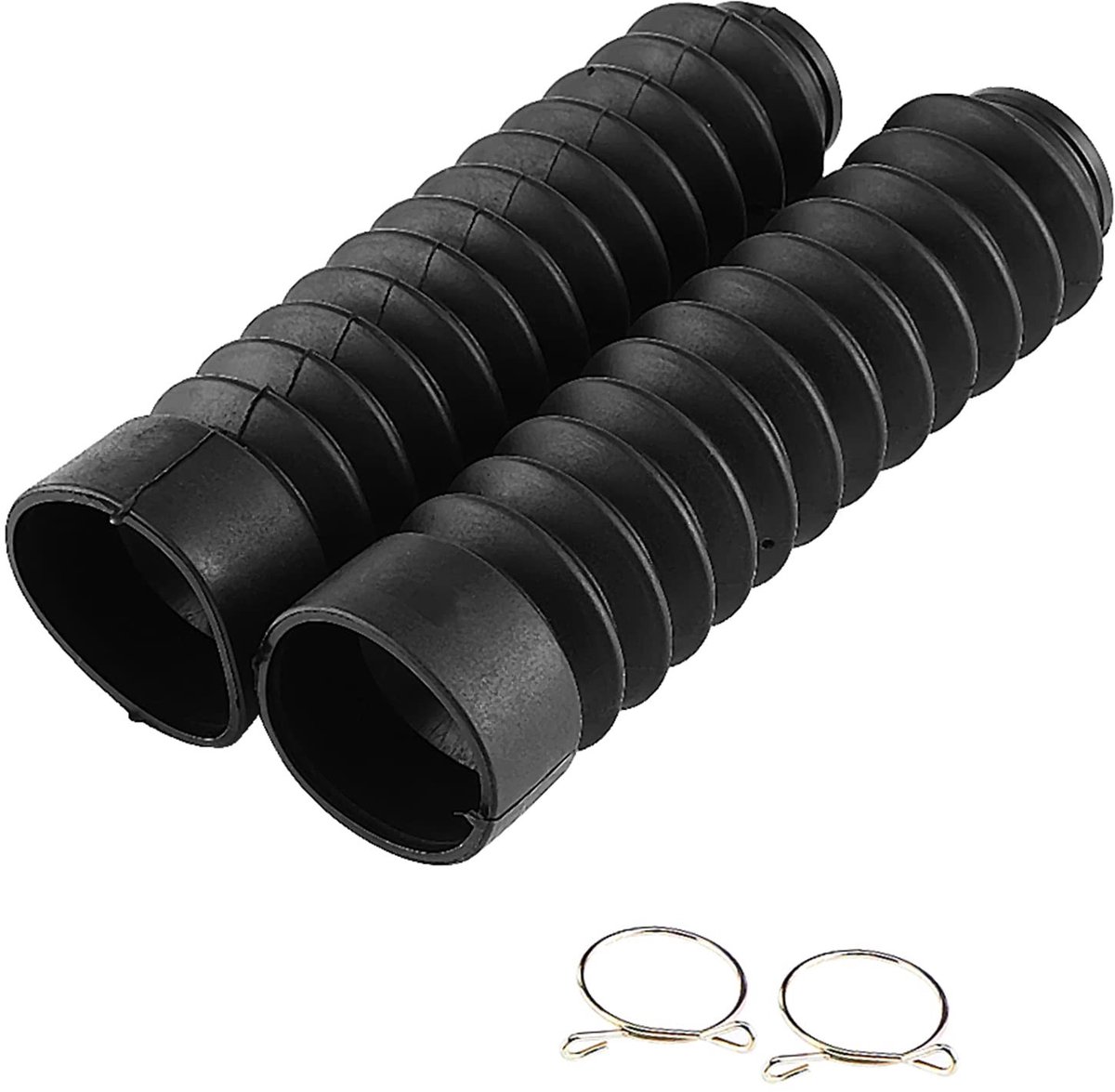 Dailygoods- Voorvork Cover 210,5 mm x 42 mm - Schokdemping - Stofdichte Cover - Duurzaam Kunststof - Eenvoudig te Installeren - Comfortabele Rijervaring - Vorkdeksel