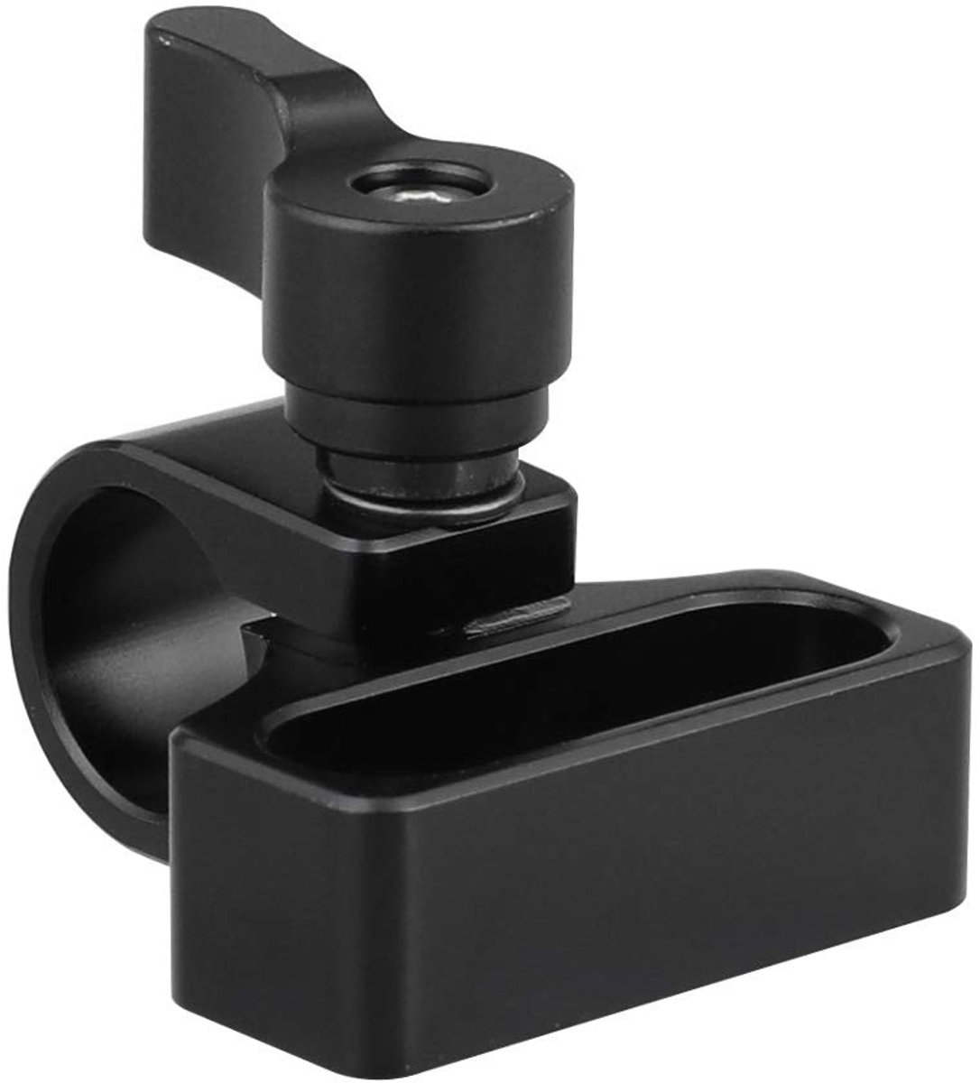 Dailygoods- Verlengadapter 15 mm - Enkele Staafklem - 1/4"-20 Montagegroef - DSLR Accessoire - Schokbestendig - Duurzaam en Flexibel - Cameraaccessoire