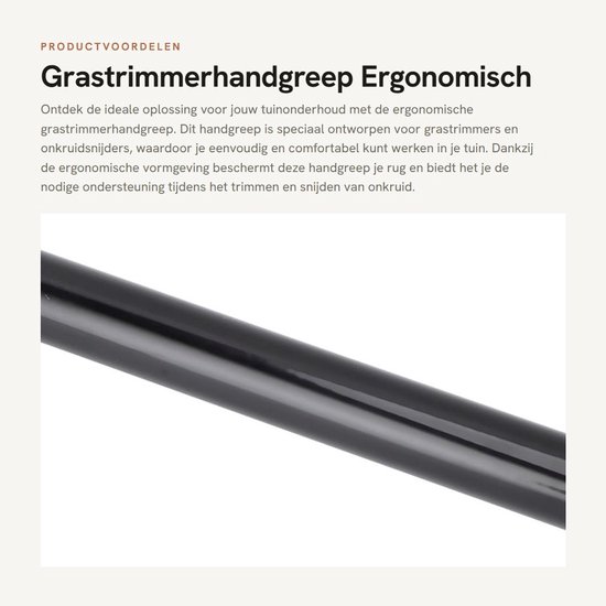 Allecto - Grastrimmerhandgreep - Ergonomisch - Verlengstuk voor — afbeelding 4