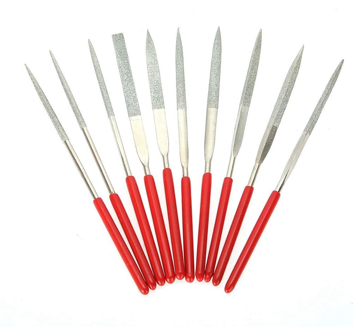 Dailygoods- Houtvijl Set - 10 Stuks - Antislip Handgreep - Diverse