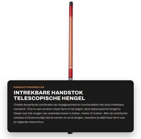Solidchoice- Handstok Draagbaar - Intrekbare Hengel - Telescopische Paal - Zoetwater Vissen - Harde Visuitrusting - Geschikt voor Diverse Visplaatsen van Solidchoice — afbeelding 3