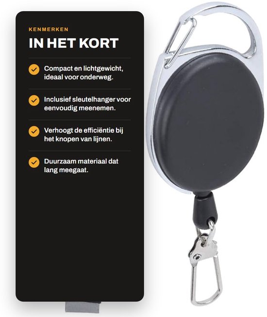 aladdien - Vissen Quick Knot Tool - Vliegvissen - Snelle Nagelklopper - Visgerei - Lijnen Clipper - Visgereedschap - Geschikt voor Vliegvissen van Merkloos — afbeelding 2
