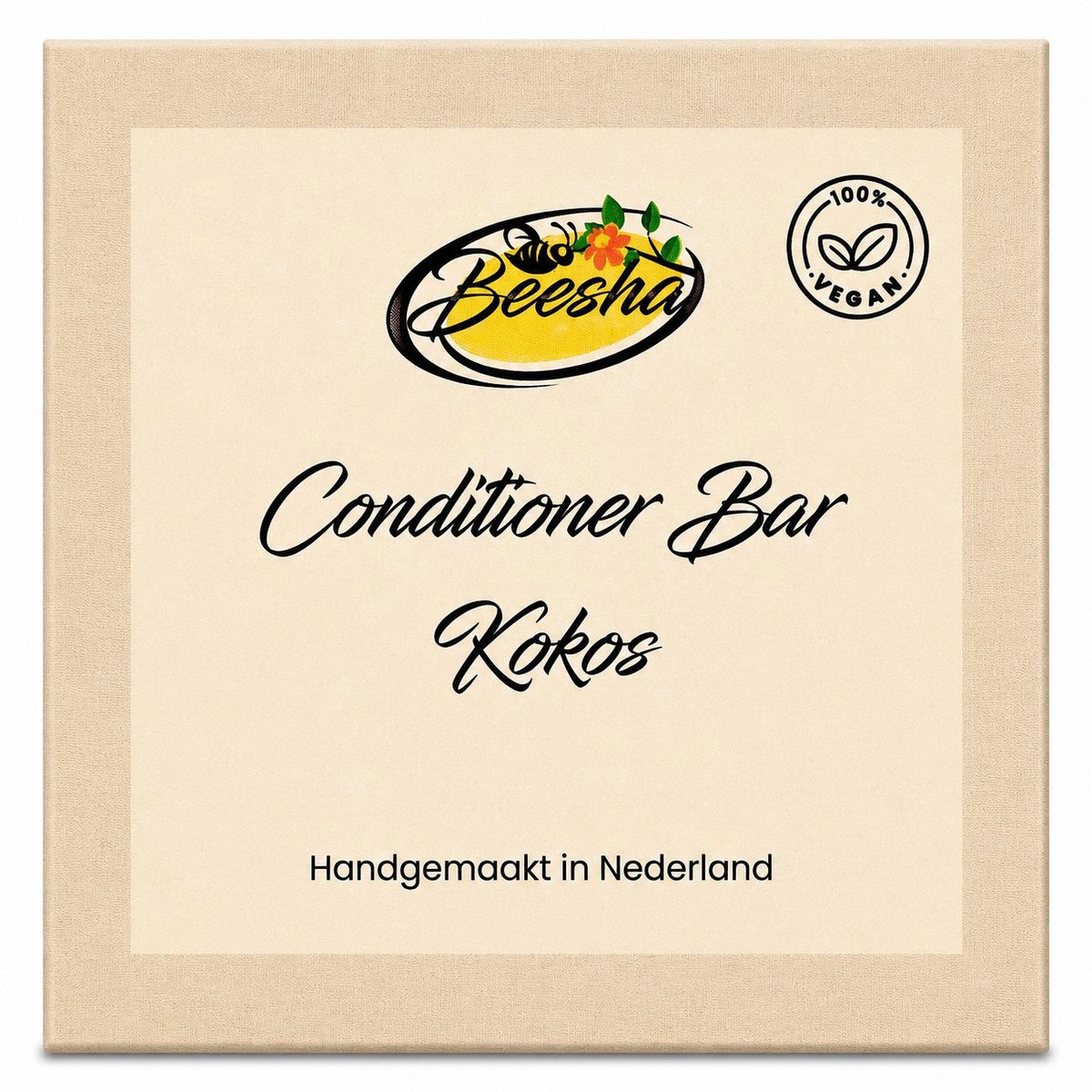 Bol.com Beesha - Conditioner Bar Kokos - Vegan - Sulfaatvrij - Parabeenvrij - CG Proof aanbieding