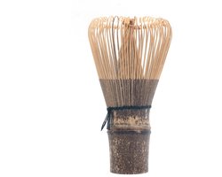 Dailygoods- Chasen Zwarte Bamboe - Matcha Poeder Klop Tool - Japanse Thee Ceremonie Accessoire - 75-80 Tanden - Handgemaakt - Perfect Cadeau - Matcha Garde