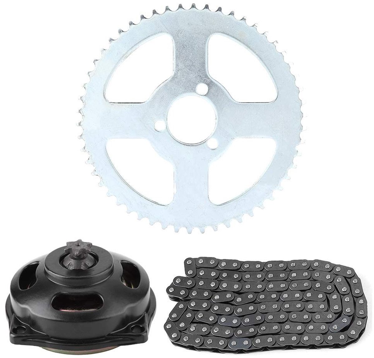 Dailygoods- Ketting T8F - Tandwielset 6T - Complete Set - Mini Motorfiets - Hoge Prestaties - Betrouwbaar Ontwerp - Transmissieset