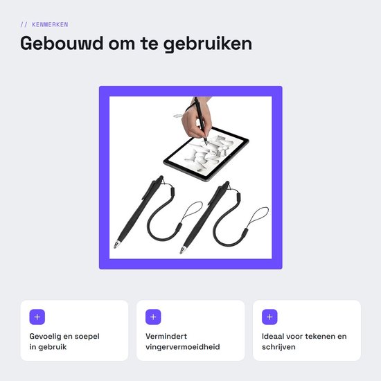 Dailygoods- Stylus Pen Hoge Resolutie - Touchscreen Pen - Drukgevoelig - Geschikt voor Telefoon/Tablet - Schrijven/Tekenen - Soepel Gebruik - Digitale Pen — afbeelding 2