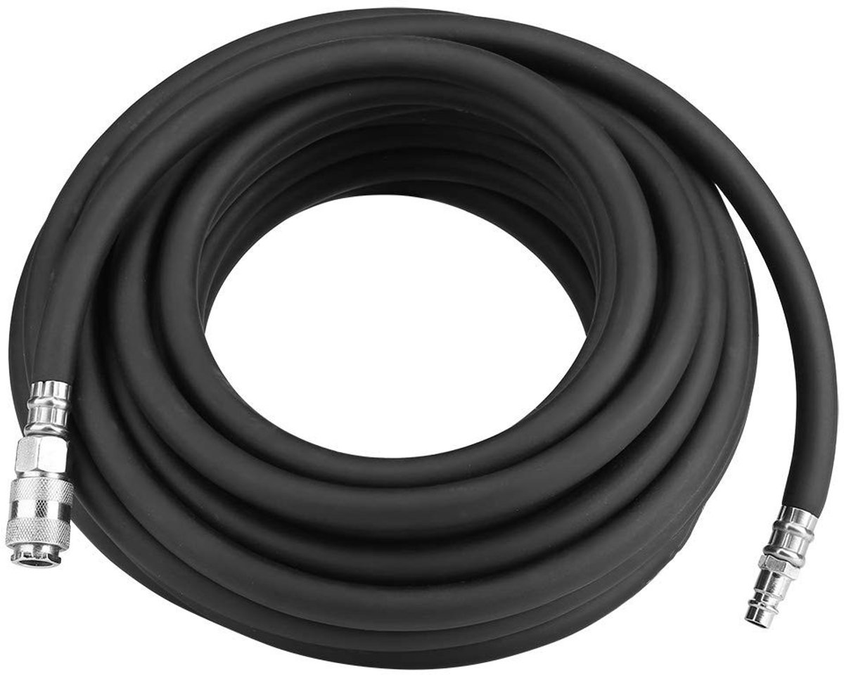 Dailygoods- Luchtslang 15 m - Snelsluiting - Flexibel - Robuust - Versterkt Rubber - Hoge Slijtvastheid - Luchtleiding