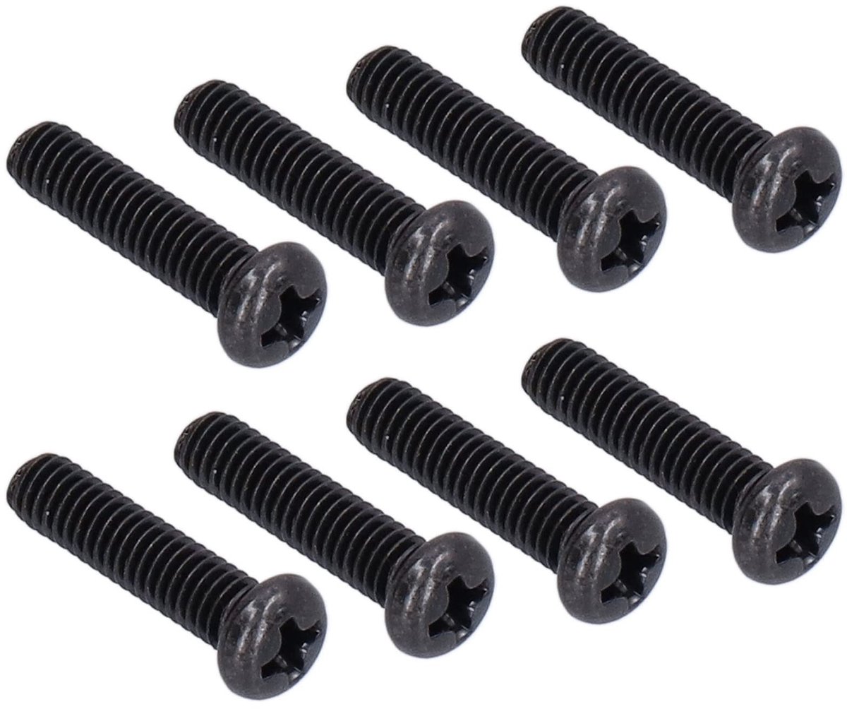 Dailygoods- Machineschroef 50 Stuks - Roestvrij Staal A2-70 - Pankop - DIN 7985 - Zwart Verzinkt - Draaddiameter M3/M4 - Schroef