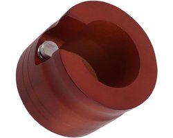 Srliya Duurzame Koffiefilterhouder, Eenvoudig Schoon Te Maken Houten Stopstation voor Koffieliefhebbers, Rood (58 mm)