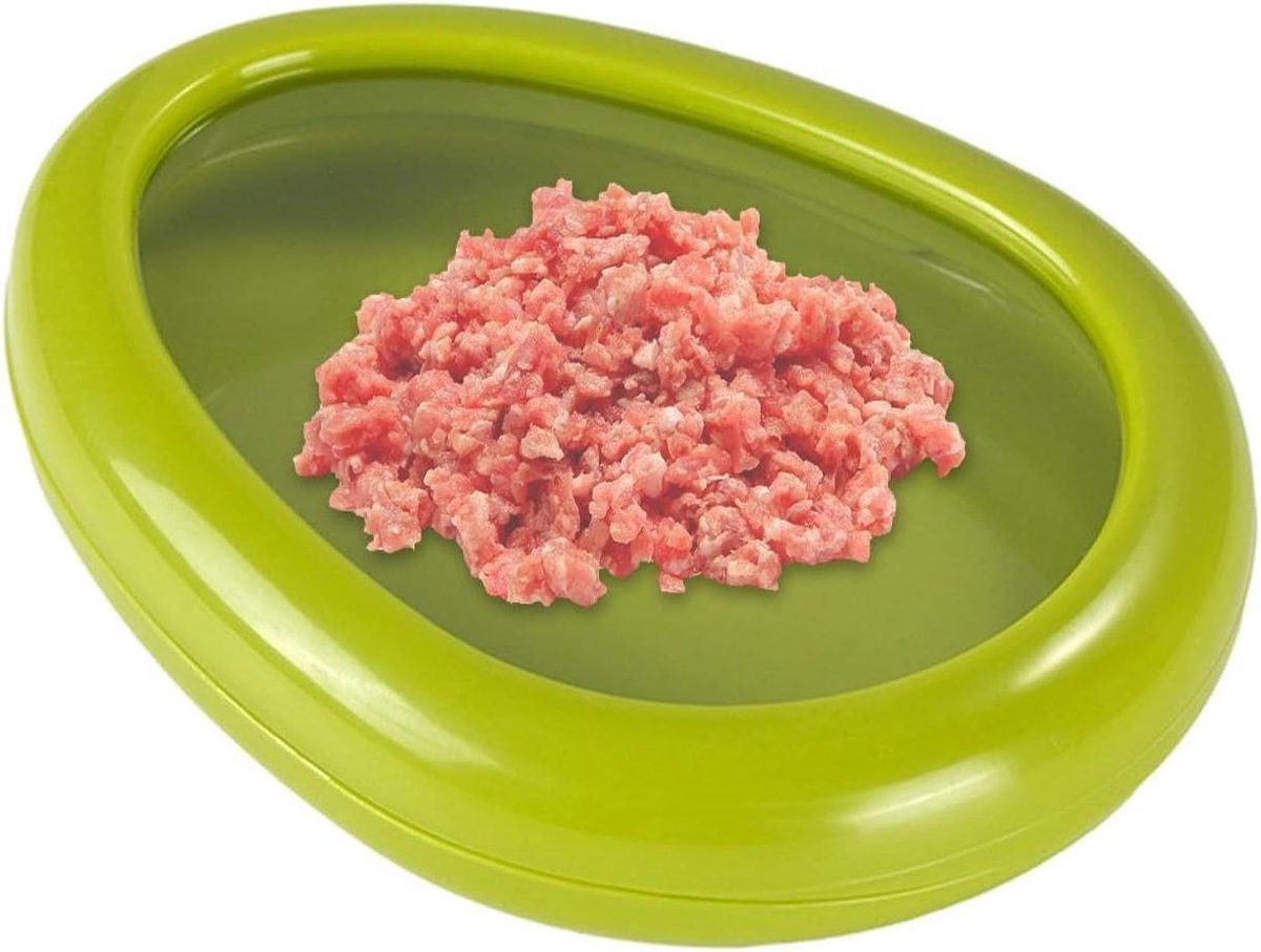 Fruit Opbergcontainers - Herbruikbare Bewaardoos - Koelkast Organisatie - Luchtdichte Siliconen - 17.5 x 14.5 cm - Groen