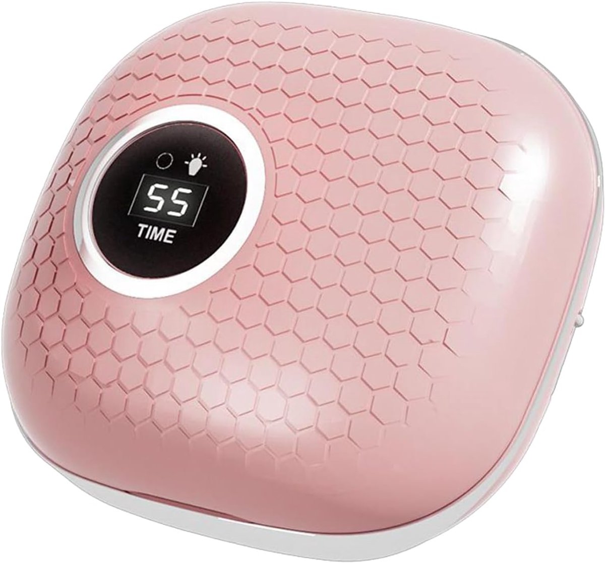 Gecombineerde Smart Reach-lensreiniger: een combinatie van onhoorbare reiniging, LED-verlichting, make-upspiegel en draagbare opbergcase voor uitgebreide verzorging met diverse reinigingsmethoden（Roze）