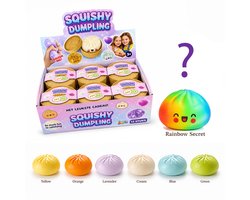 Jeppies® Squishy Dumplings Blind Box – Stressbal Fidget Toy – Pastel Kleuren – Random Kleur – Kans op Rainbow Secret