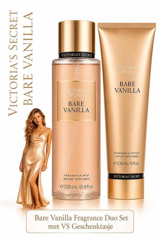 Victoria’s Secret (bare vanilla 10 set) Victoria's Secret Bare Vanilla Fragrance Duo Set - Body Mist