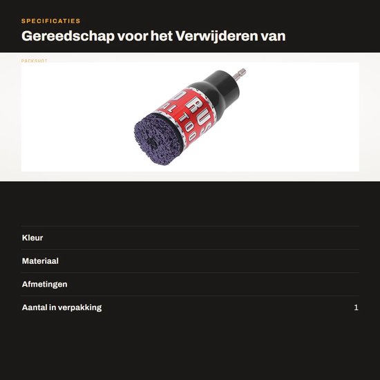 Dailygoods- Wielnaafreiniger Snelle Roestverwijdering - Roestverwijderaar - Metaalafzetting Verwijderaar - Slijpstenen - Gereedschap - Efficiënte Reiniging van Dailygoods — afbeelding 2