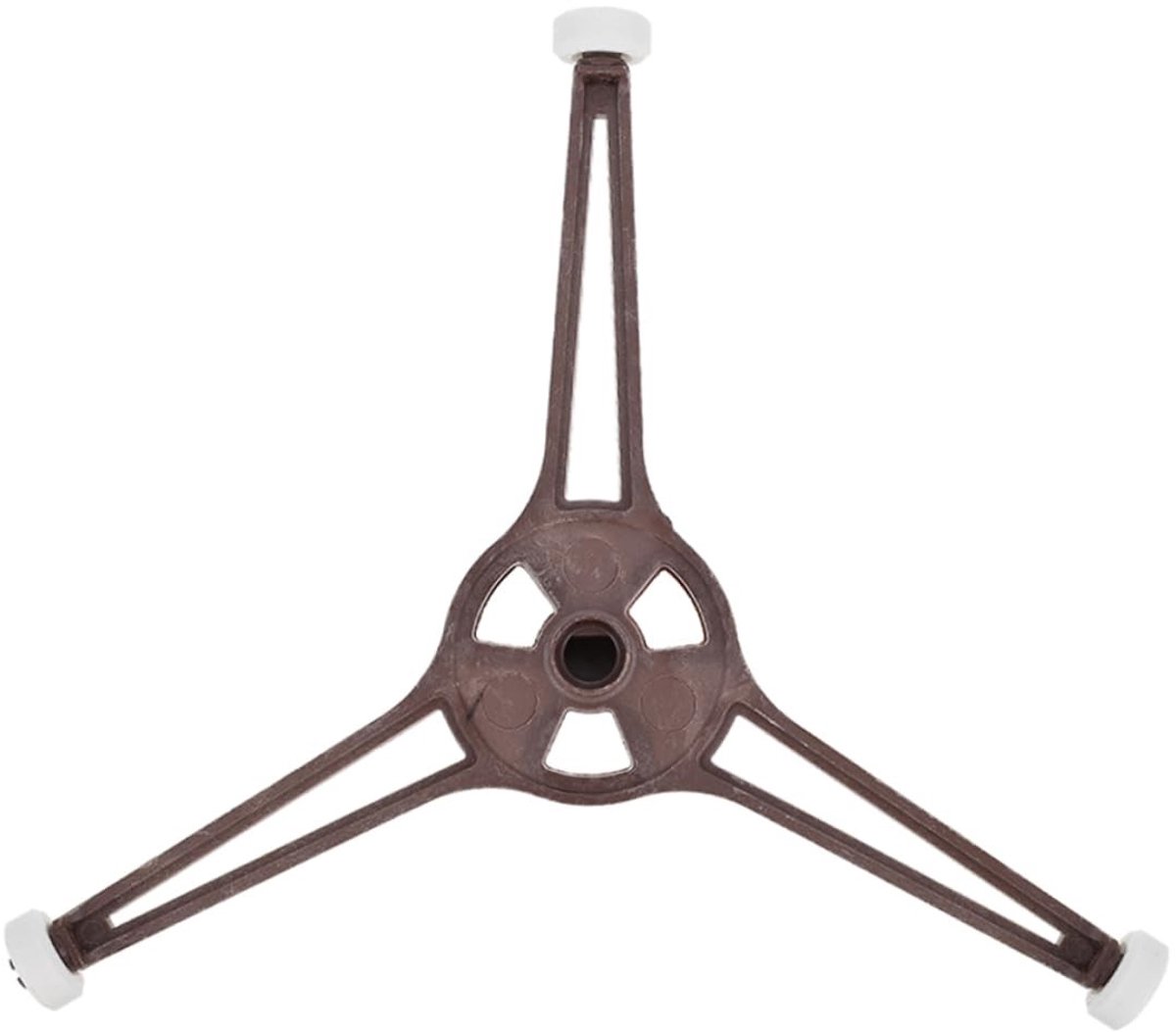Dailygoods- Draaiplateau Magnetron - Kunststof Houder - 3 Rollen - Geschikt voor 24,5 cm - Afmetingen 16x16x1,4 cm - Stabiel en Draagbaar - Magnetronplaat