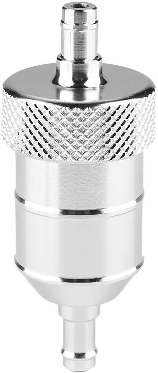 Dailygoods- Benzinefilter 8mm - Aluminium - Motorfilterreiniger - Hoogwaardige kwaliteit - Duurzaam - Eenvoudig te installeren - Brandstoffilter