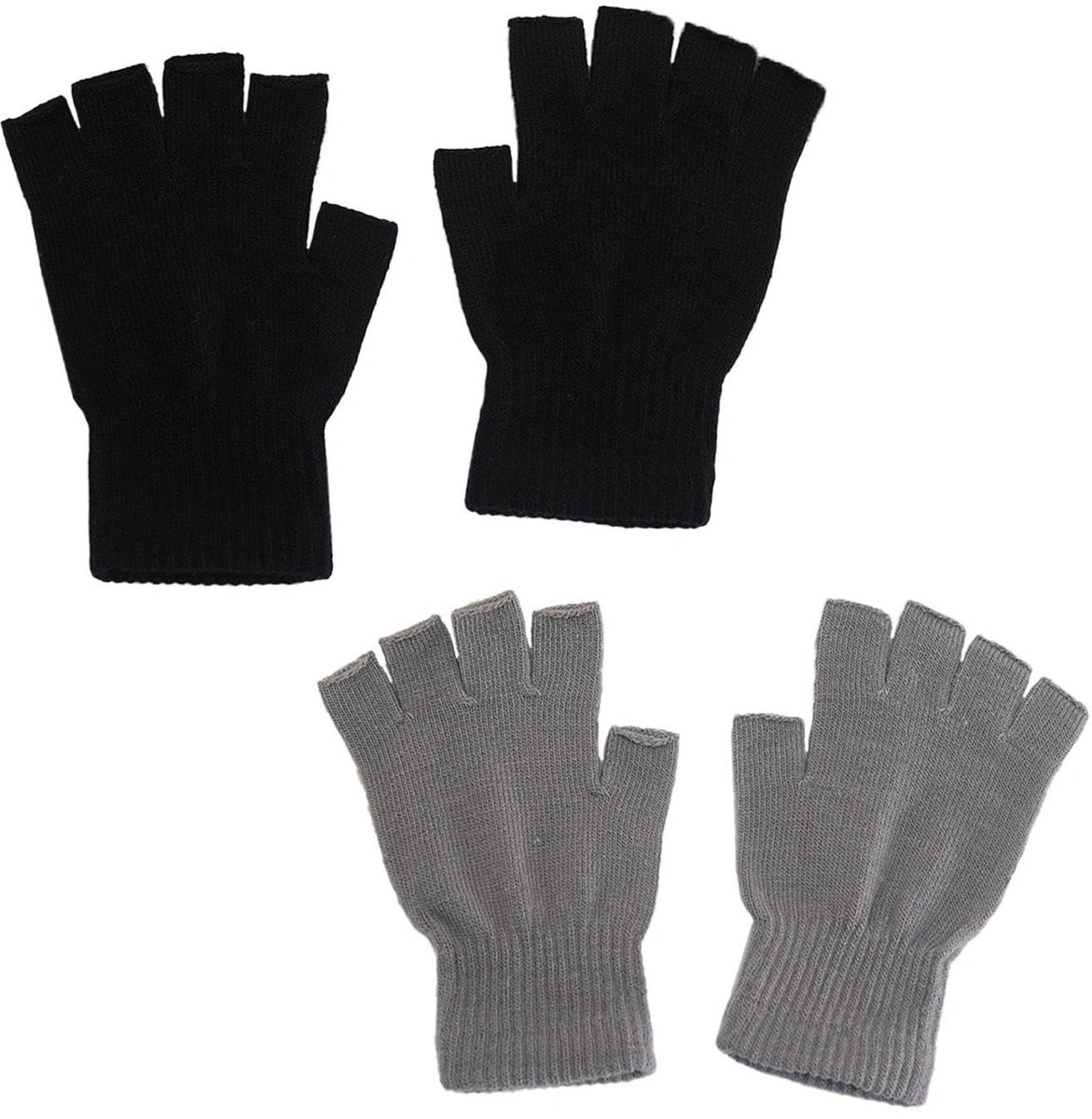 Dailygoods- Thermo-handschoenen vingerloos - Ademend - Antislip - Rekbaar acryl - Geschikt voor sport/kantoor - Comfortabel in koud weer - Vingerloze Handschoenen