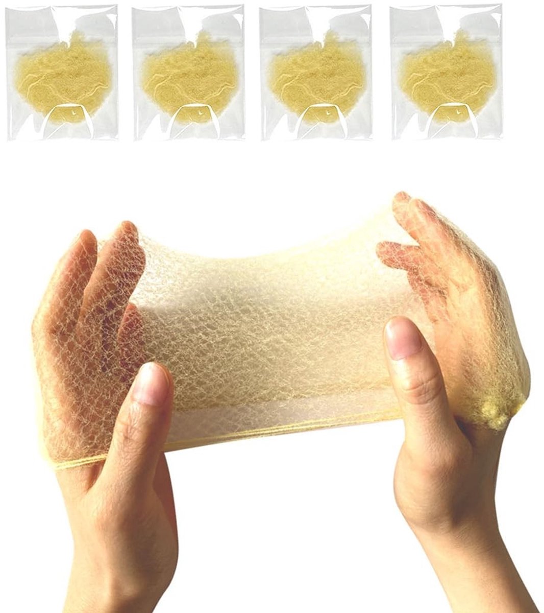 Dailygoods- Haarnetjes 50 Stuks - Onzichtbaar Elastisch Gaas - Knot Haarnetjes/Ballet - Zacht/Rekbaar Katoenvezels - 50 cm Lengte - Makkelijk Op te Bergen - Haarnet