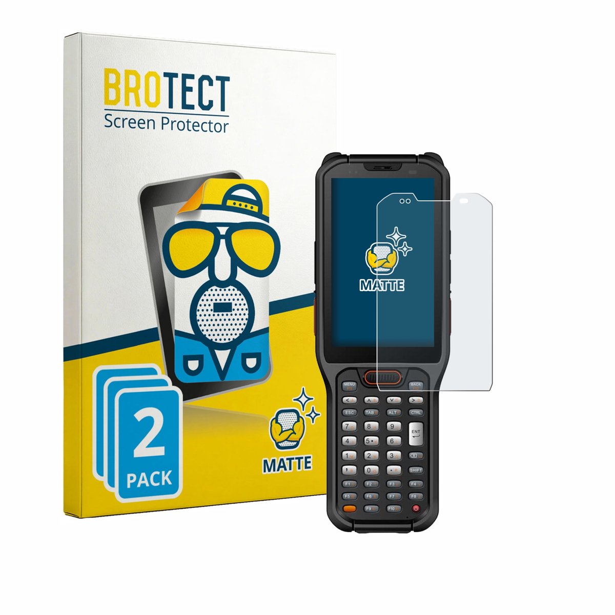 BROTECT - Screenprotector voor Urovo RT40S - Folie Beschermfolie matte 2 Stuks