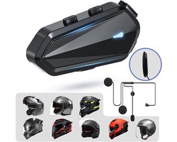 Motorcycle Helmet Headset Bluetooth Headphones with Automatic Response, EQ Sound Effects, 80 Hours Playtime, High Sound Quality System for Motorcycle/Cycling/Skiing