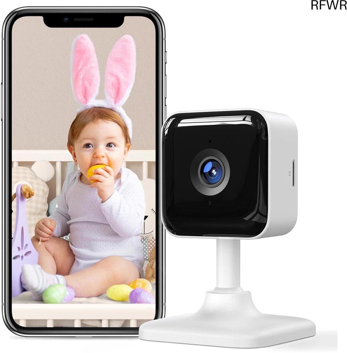 Baby Camera - Kind Monitor - Baby Bewaken - Nachtzicht en App - 1080P HD - Wit