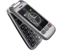 Artfone G6 4G Unlocked Basic Elderly Mobile Phone;Flip Phone】SIM Free Big-Key Elderly Phone|Dual Display--------SOS Button--------Quick Call】Charging Station--------FM Radio--------Flashlight--------1300mAh-Grey