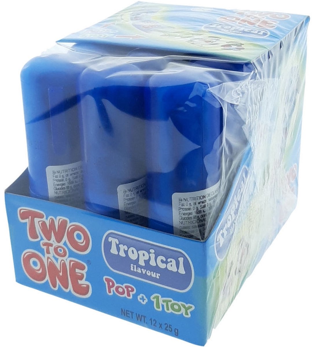 Two to One - Tropical - 12 lollies - Omdoos 12x