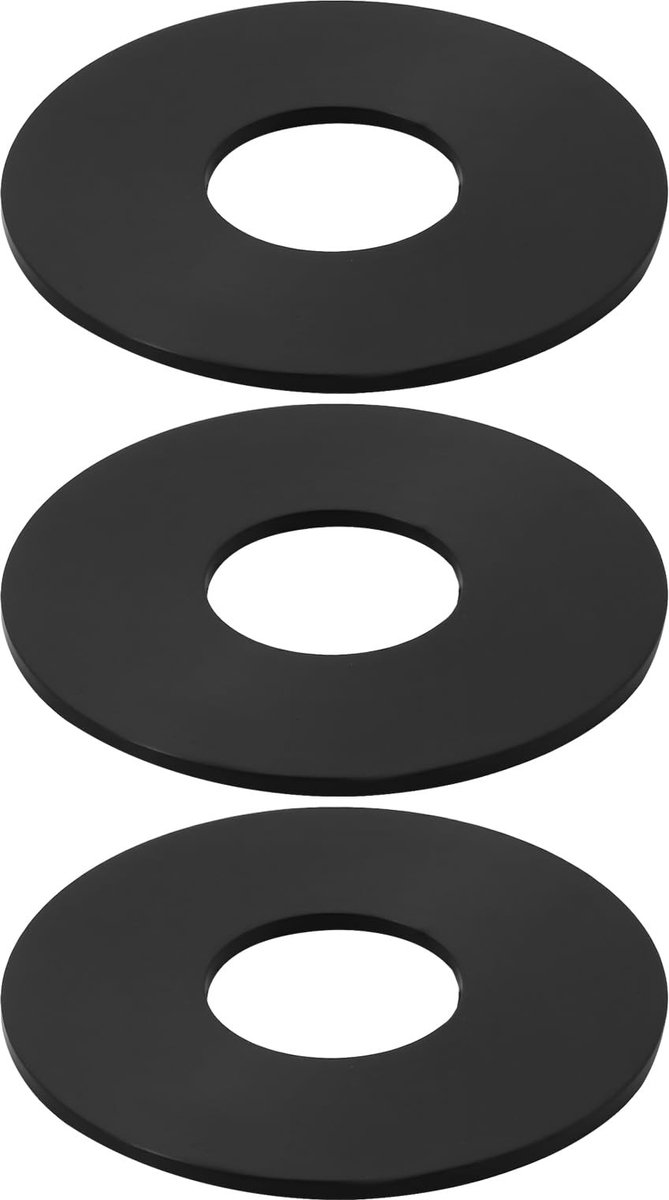 Dailygoods- Toiletklep Vervangingsset - 3 X Toilet Valve Seal - Rubber - 63,7 mm Buitendiameter - Waterdicht - Compatibel met Caroma - Toiletafdichting