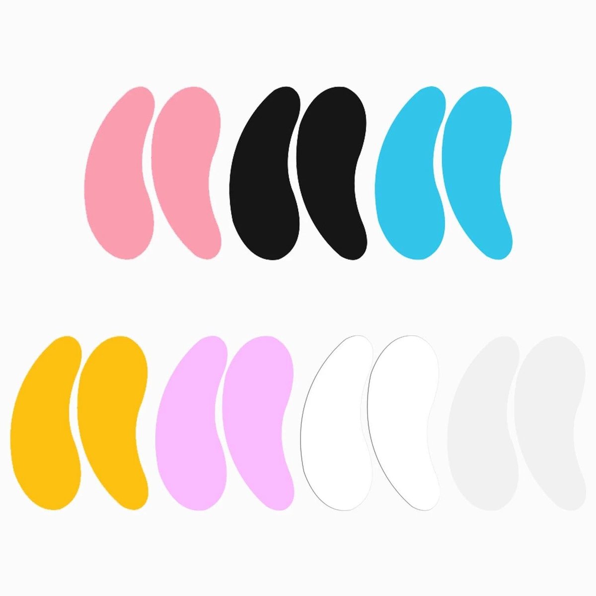 Dailygoods- Ooglapjes 7 paar herbruikbaar - Siliconen Masker - Onder Oogmasker Patches - Oogrimpelpleisters - Huidvriendelijk - Verlichting Oogvermoeidheid