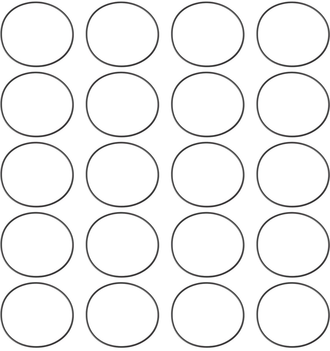 Dailygoods- Afdichtingsringen 20 stks - NBR Rubber - ID 69,57 mm - OD 73,13 mm - 1,78 mm dikte - Universele pasvorm voor pompen/kleppe - O-ring