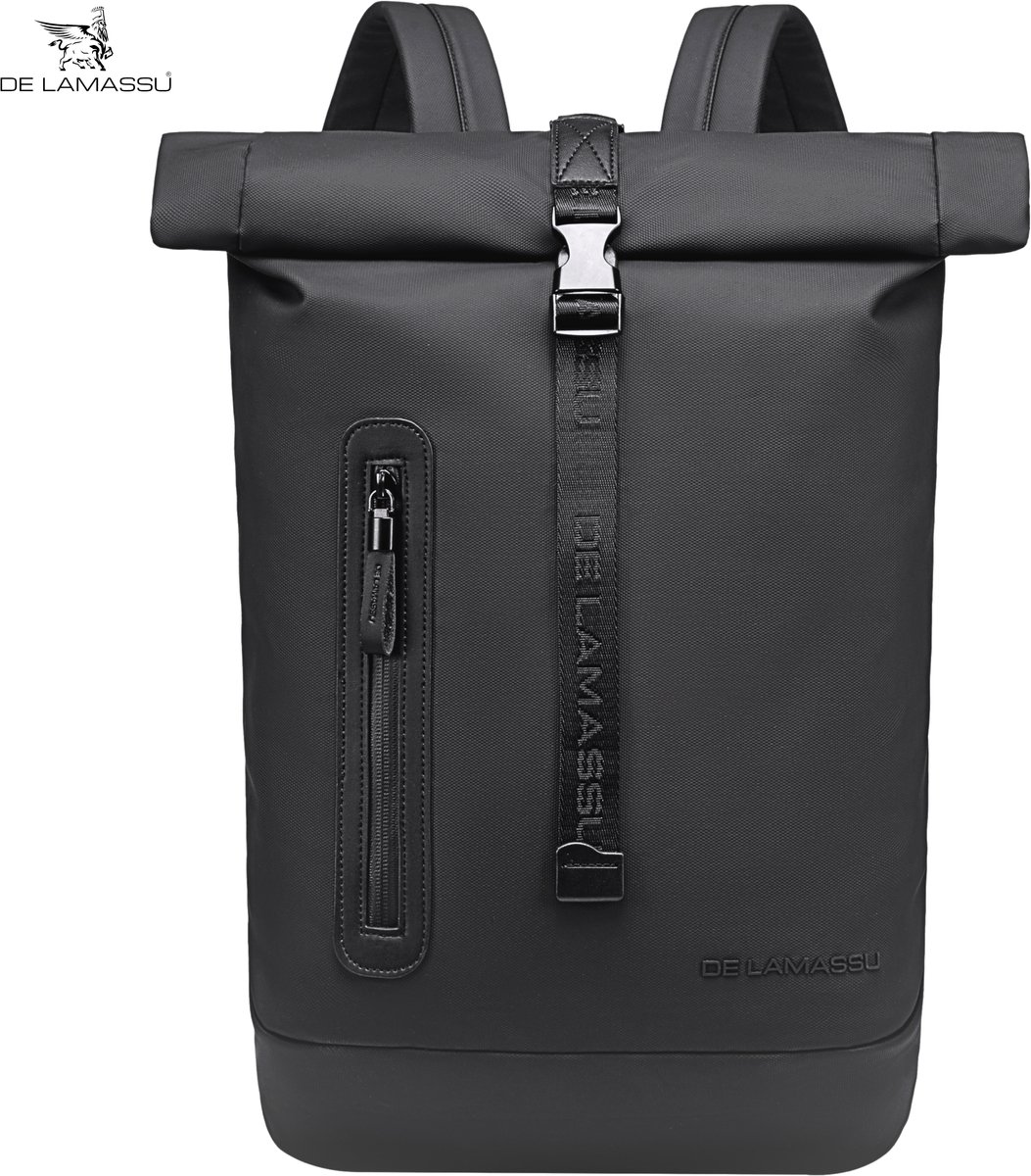 DE LAMASSU® Cassius business laptoprugzak 12–16 inch – waterafstotend – rolltop – unisex