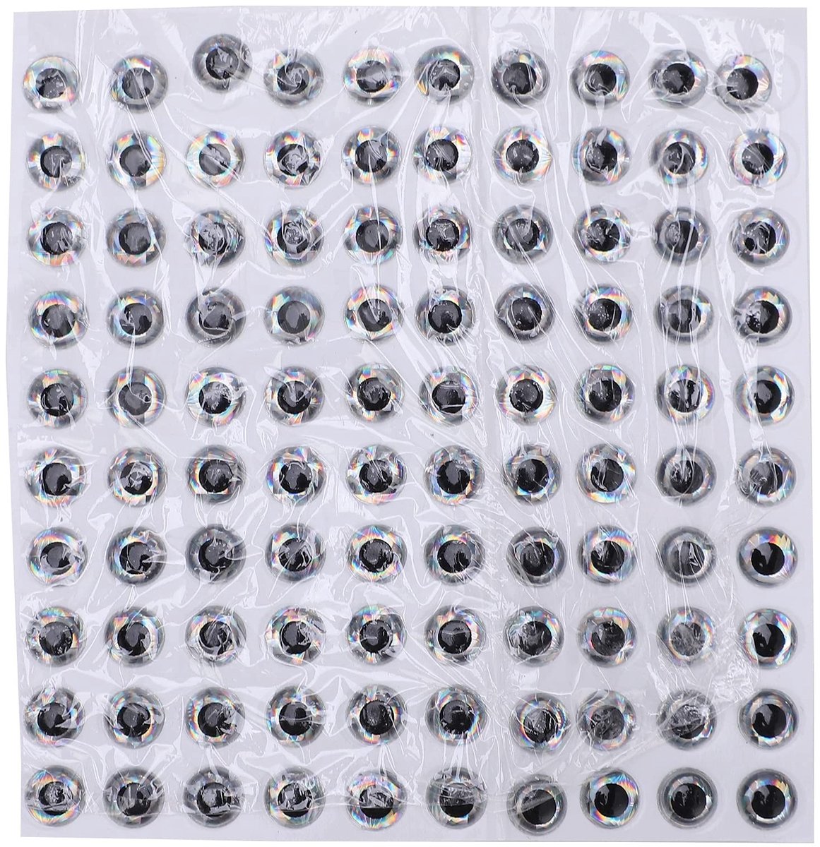 Dailygoods- Vissen Ogen 3D - Kunstmatige Nep Ogen - 100 Stuks - Epoxy Drip - Vissen Accessoires - 6mm Diameter - Vislokken