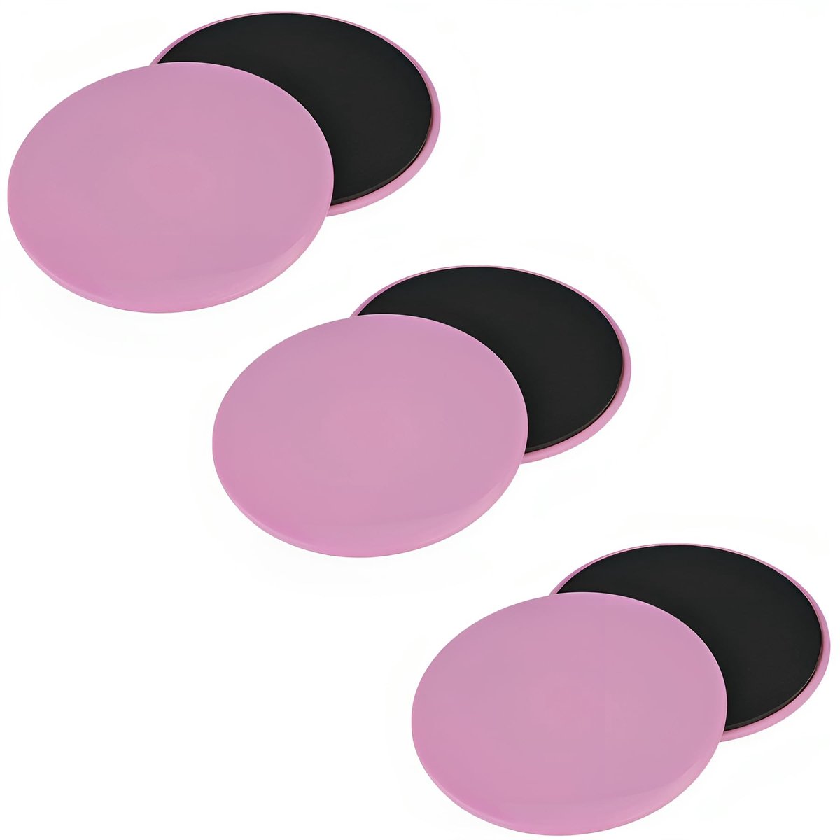 Dailygoods- Gliding Discs Dubbelzijdig - 2 x Discs - 18 cm - ABS/EVA - Lichtgewicht - Duurzaam - Core Sliders