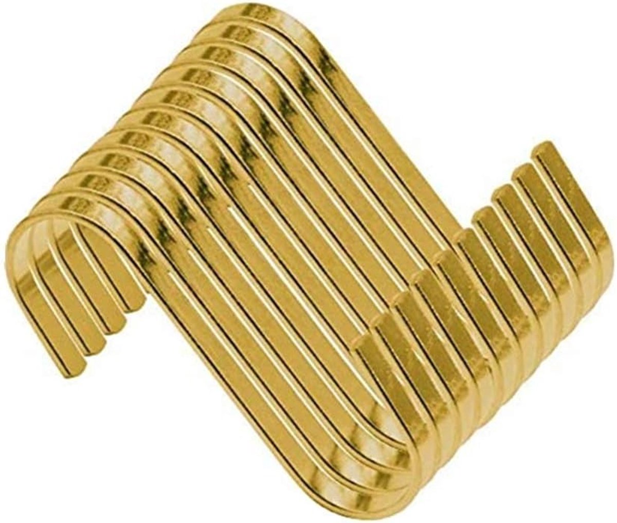 Dailygoods- Haak 10 Stuks - S Haak - Multifunctioneel - Roestvrij Staal - Ruimtebesparend - Voor Keuken/Badkamer - Haken