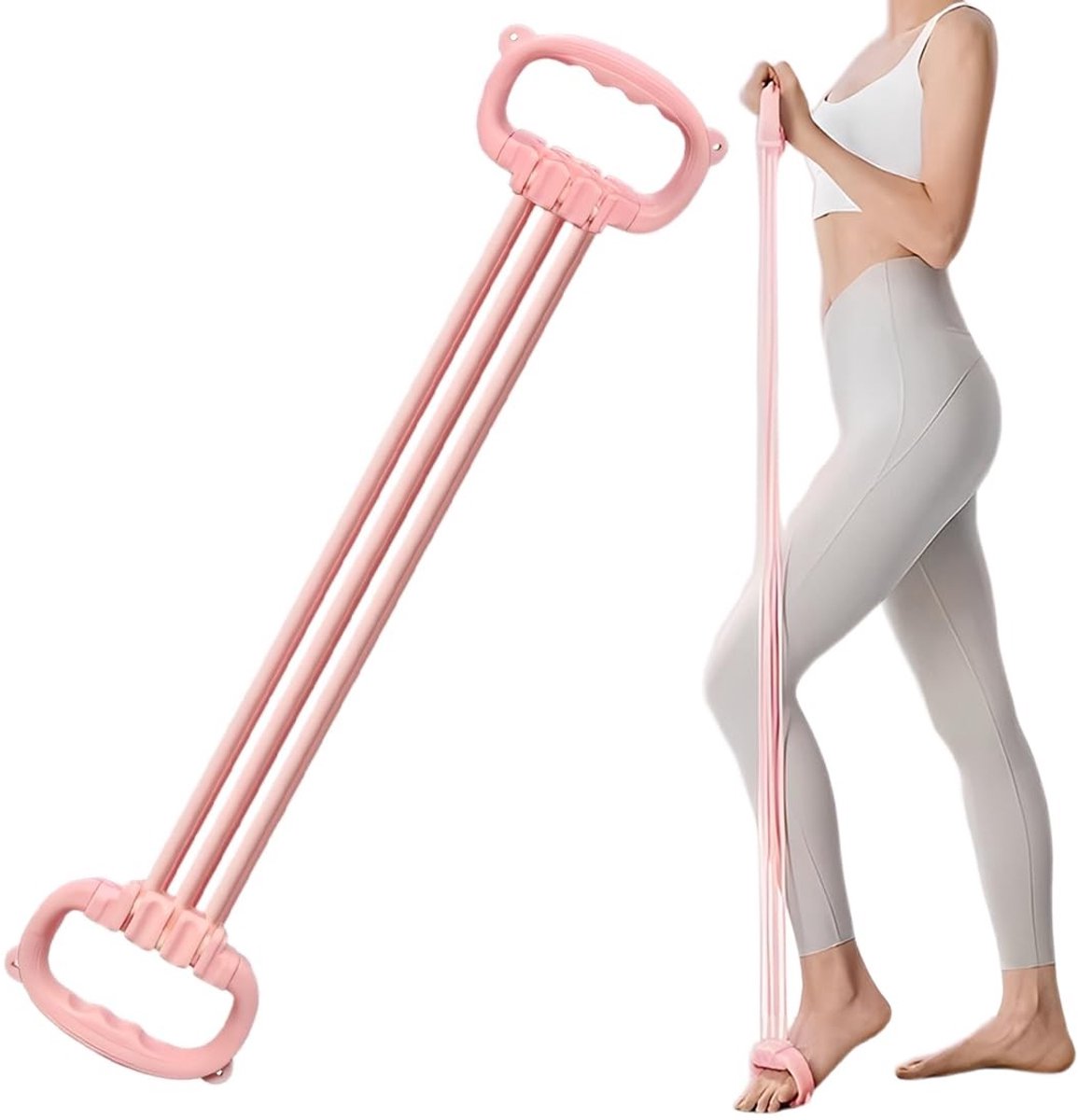Dailygoods- Stretchband Verstelbaar - Fitness Stretchband - Gymnastiekband - Yoga Band - Effectieve Rek - Hoogwaardig TPE Materiaal - Fitnessband