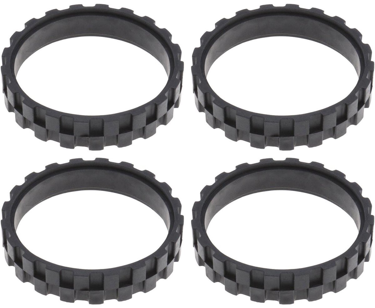 Dailygoods- Wielbanden Antislip - 4 Stuks - Compatibel met IROBOT ROOMBA 500/600/700/800/900 - Rubber - Diameter 70mm - Eenvoudige Montage - Robotwielen