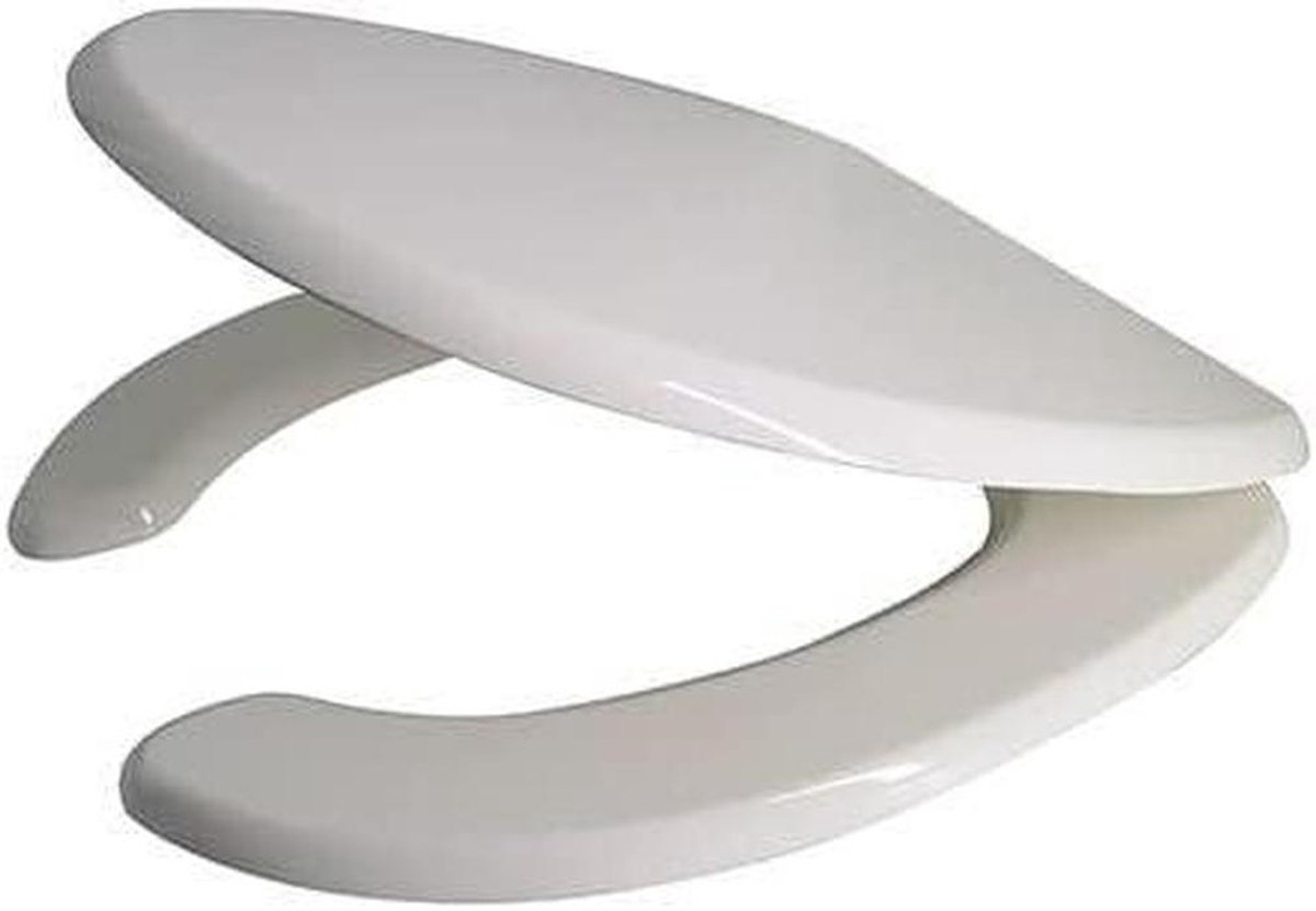 Toiletbril - WC-bril - Badkamer Vernieuwen - Verstelbare Scharnieren - 41-46.5 cm Lengte - Wit