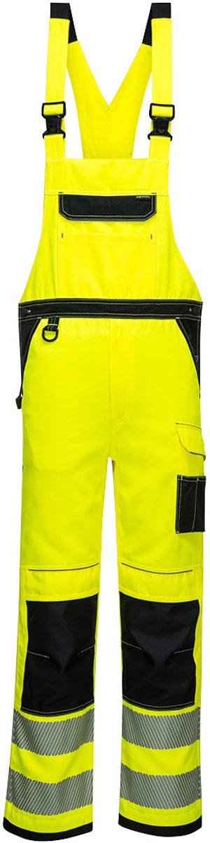 Portwest PW3 Hi-Vis Amerikaanse Overall PW344 - Geel/Zwart - M