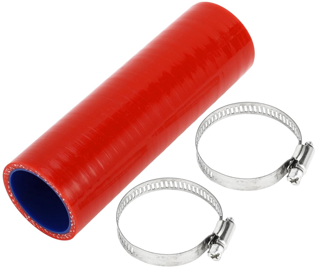 Dailygoods- Koelslang Siliconen - Universele Slang - Binnendiameter 38 mm - Lengte 150 mm - Weerstand tot 300 °C - Meerlaags Geweven Stof - Siliconenslang
