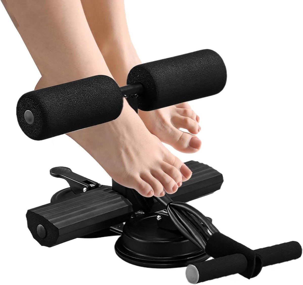 Sit-Up Machine - Buikoefening Hulp - Core Training - Dubbele Zuignap Grip - Verstelbare Hoogte - Niet gespecificeerd